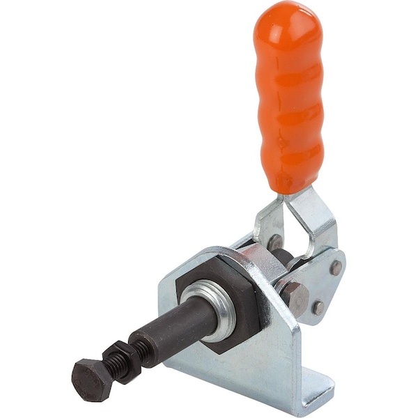 Push-Pull Clamp, With Mounting Bracket Standard, F2=1000, Steel Galvanized, Comp: Plastic, Orange